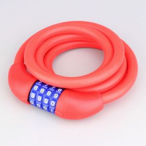 Antivol spirale à combinaison Leoshi rouge Ø12 mm x 150 cm