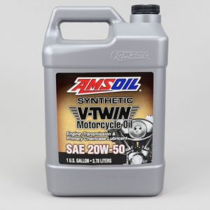 Huile moteur 4T 20W50 Amsoil V-Twin 100% synthèse 3.78L