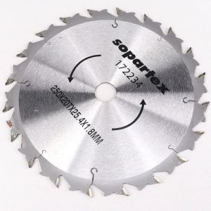 Lame de débroussailleuse 20 dents carburées Ø250 mm Sopartex