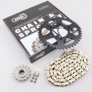 Kit cha&icirc;ne 15/43 Kawasaki Z 750 (2004 - 2013) Afam (d&eacute;multiplication origine)