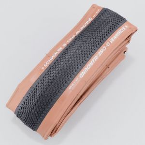 Pneu v&eacute;lo 700x35C (35-622) Schwalbe G-One Allround flancs marrons &agrave; tringles souples