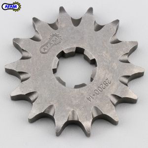 Pignon sortie de boîte 14 dents 428 Yamaha YZ 80 (1993 - 2001), DT 125 MX (1978 - 1991), Suzuki RM 80, 85, RG 125... Afam SC (an