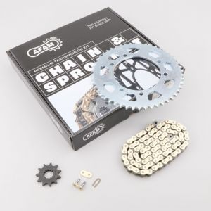 Kit cha&icirc;ne 11/50 Yamaha DT-R 50, MBK Xlimit (depuis 2003)... Afam (d&eacute;multiplication origine)