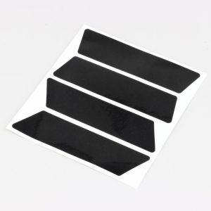 Bandes réfléchissantes homologuées pour casque (x4) Myra noires