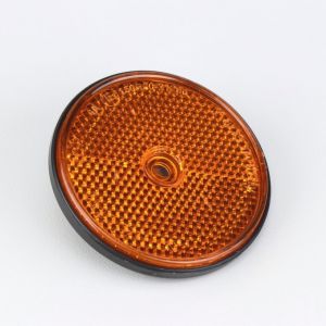 Catadioptre rond Ø60 mm orange (à visser)