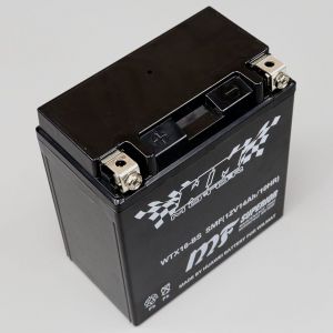 Batterie WTX16-BS SLA 12V 14 Ah acide sans entretien Peugeot Metropolis, Piaggio...