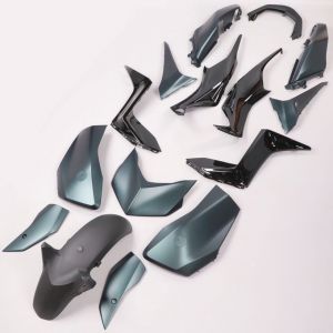Kit car&eacute;nages Yamaha Xmax 125, 250, 300 (depuis 2023) noir et vert