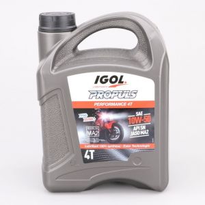 Huile moteur 4T 10W50 Igol Propuls Performance 100% synth&egrave;se 4L