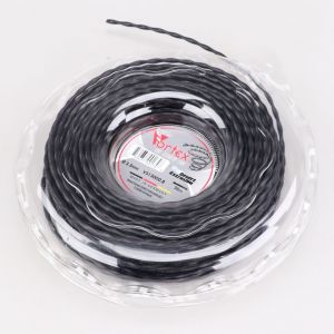 Fil de débroussailleuse Ø3.3 mm hélicoïdal nylon Vortex noir (bobine de 36 m)
