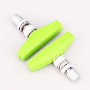 Patins de frein v&eacute;lo BMX V-Brake 54 mm Kool-Stop Tuff Skyway verts (avec filetages)