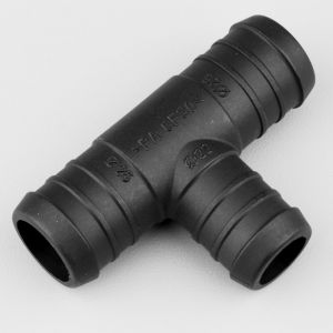 Raccord de durites en T &Oslash;25-25-22 mm Flexeo noir