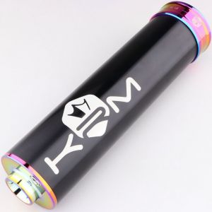 Silencieux KRM Pro Ride 90/110cc N&eacute;o-chrome, noir