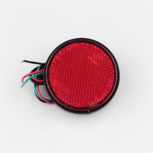 Catadioptre rond Ø58 mm rouge à leds (à visser)