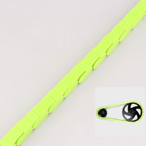 Couvre chaîne à clipser vélo 1 vitesse 112 maillons Insane Chains vert