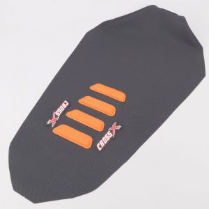 Housse de selle KTM SX 125, 250, SX-F 450 (2019 - 2022)... CrossX noire et orange