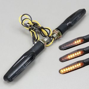 Clignotants &agrave; d&eacute;filement &agrave; leds noirs