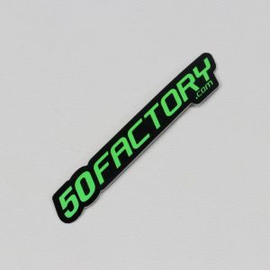 Sticker 50 Factory 6 cm vert