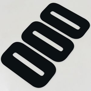 Stickers numéro cross 0 noirs 13 cm Kutvek (jeu de 3)