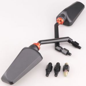 Rétroviseurs DPR Performance F1 noirs mat (filetages Ø8 mm/10 mm)