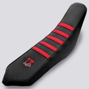 Housse de selle Rieju MRT 50, 125, Marathon 125 BKS Evo Black rouge
