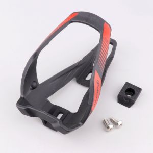 Porte-bidon plastique v&eacute;lo Polisport Pro Evo noir et rouge