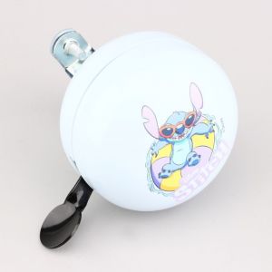 Sonnette de v&eacute;lo, trottinette enfant Stitch &Oslash;60 mm bleue