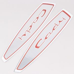 Stickers de r&eacute;servoir Motob&eacute;cane Cady fond chrom&eacute; (identique origine) grand mod&egrave;le