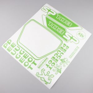 Kit déco Peugeot 103 SP vert pomme V2