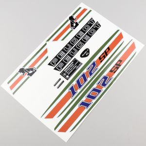 Kit déco Peugeot 102 SP blanc