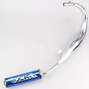 Pot d'échappement AM6 Minarelli Voca Chromed silencieux Evo bleu