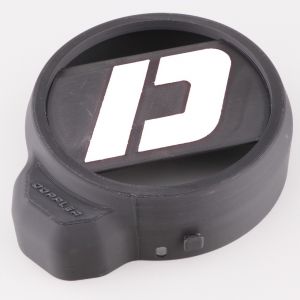 Cache allumage Peugeot 103 Doppler 3D noir et blanc