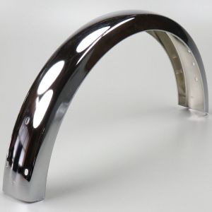 Garde boue arri&egrave;re sans bavolets Peugeot 103 MVL, Vogue... chrom&eacute;