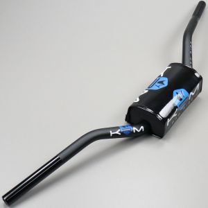 Guidon &Oslash;28 mm KRM Pro Ride noir et bleu avec mousse