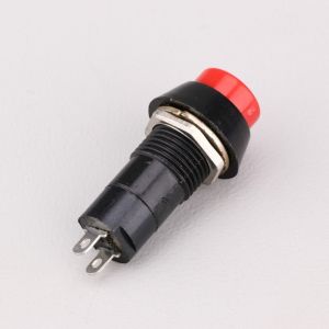 Interrupteur poussoir Ø12 mm universel Fifty rouge
