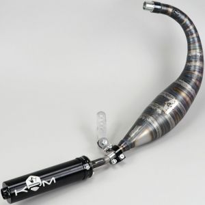 Pot d'échappement AM6 Minarelli KRM Pro Ride 70/78cc silencieux noir