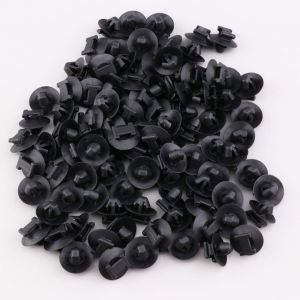 Clips avec cheville à expansion LC3 WKK noirs (lot de 100)