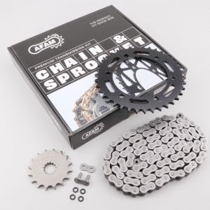 Kit cha&icirc;ne 16/38 Kawasaki ZR-7 (1999 - 2004) Afam (d&eacute;multiplication origine)