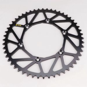 Couronne 52 dents acier 520 Kawasaki KX, KXF, Suzuki RM-Z 250... ProX noire
