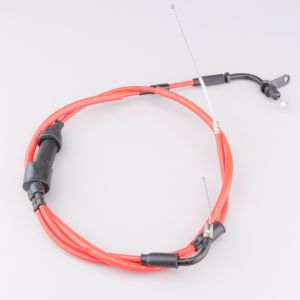 Câble de gaz Rieju MRT, Tango, RS3 50 Doppler (gaine rouge)