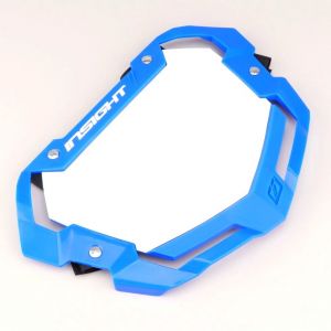 Plaque num&eacute;ro v&eacute;lo BMX Insight 3D Vision 2 Pro bleue (homologu&eacute;e UCI)
