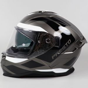 Casque intégral Vito Presto gris, noir