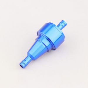 Filtre &agrave; essence alu &Oslash;6 mm universel bleu