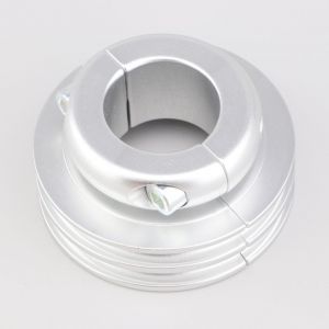 Poulie alu d'entra&icirc;nement de pompe &agrave; eau karting pour arbre &Oslash;30 mm Righetti Ridolfi grise