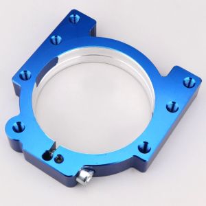 Coquille de roulement 4 trous Ø90 x 50 mm aluminium karting Righetti Ridolfi bleue