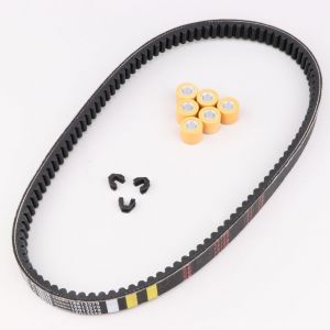 Courroie avec galets et curseurs de variateur Piaggio Liberty, Aprilia Scarabeo... 50