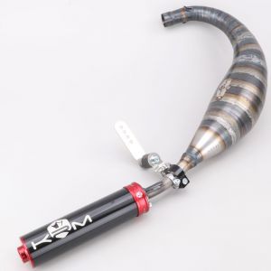 Pot d'&eacute;chappement AM6 Minarelli KRM Pro Ride 86/95cc silencieux rouge