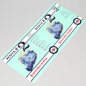 Sticker de bidon d'huile Lambretta 2L