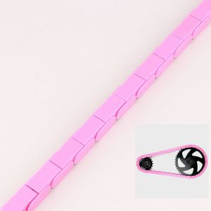 Couvre chaîne à clipser vélo 1 vitesse 112 maillons Insane Chains rose