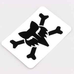 Sticker Fox Racing Victory Logo blanc