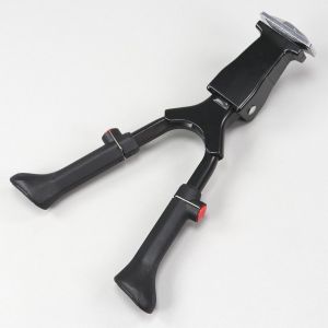 B&eacute;quille centrale v&eacute;lo 24 &agrave; 28 pouces alu r&eacute;glable noire V1